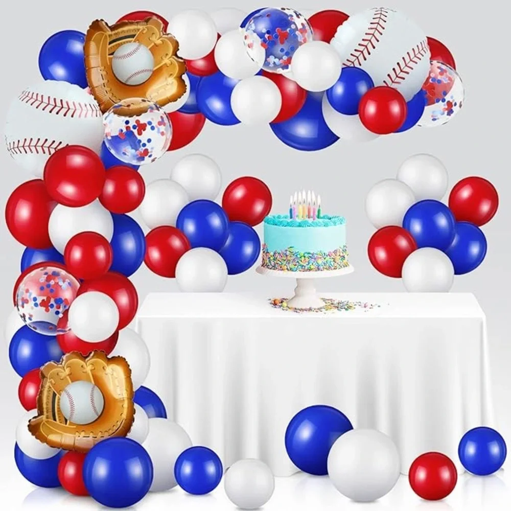 Baseball Themed Party Balloon Set 144 Piece Baseball Party Favors